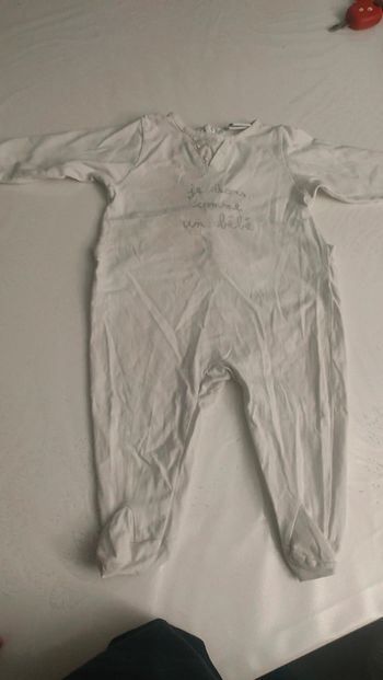 Grenouillère pyjama bébé 3 mois 3 pommes