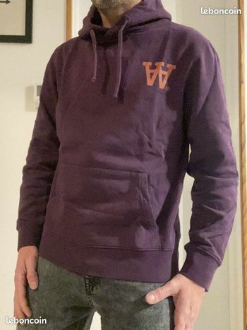 Sweat à Capuche Wood Wood Violet Taille S Homme Très bon état