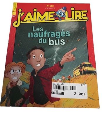 livre "j'aime lire les naufragés du bus" - OCCASION
