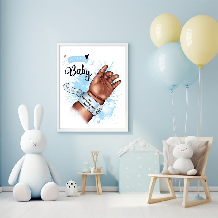 affiche naissance personnalisé