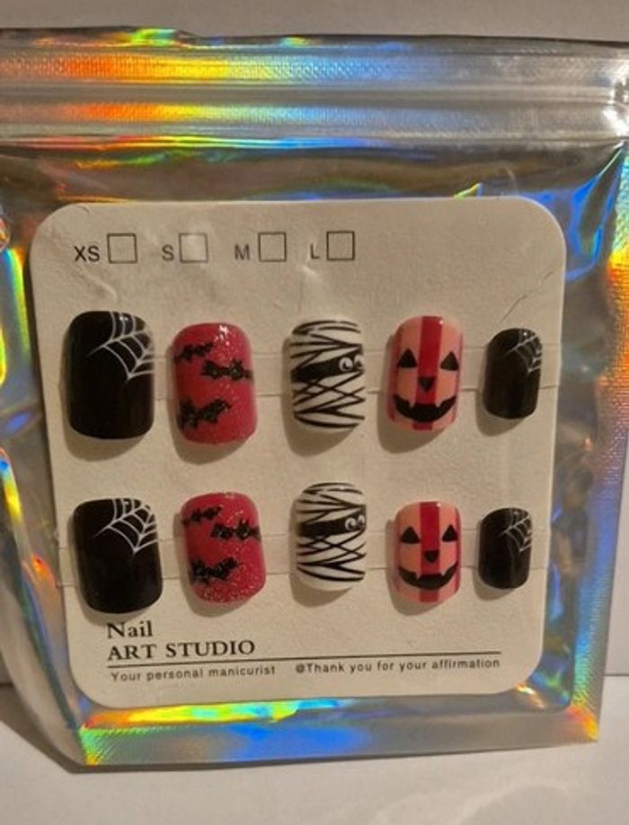 🎃 Faux ongles Halloween "Mini Monstres" – 24 pièces pour un look fun & terrifiant ! 💅👻 - photo numéro 4