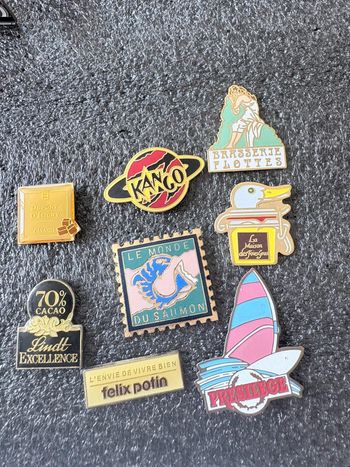 Lot 8 pin’s thème alimentaire