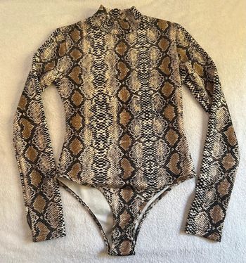 Bodie femme motifs serpent petit col Taille L