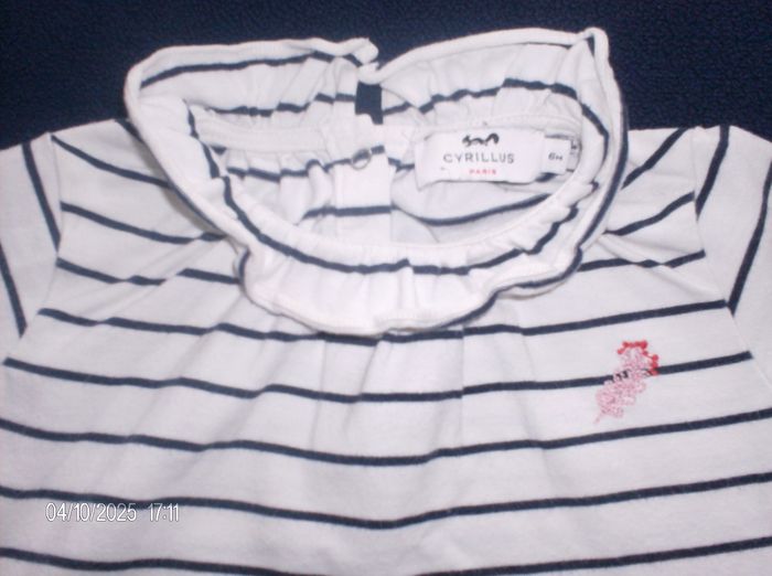 Chemisier/marinière Cyrillus neuf 6mois - photo numéro 2
