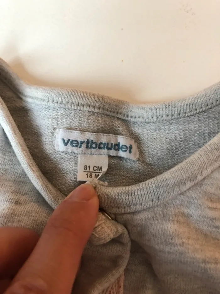 Gilet gris vertbaudet - photo numéro 3
