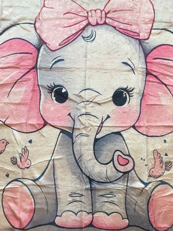 Couverture éléphant 70x100 - photo numéro 2