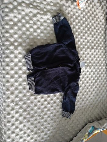 3 gilets filles (2 petit bateau et 1 orchestra)3 mois