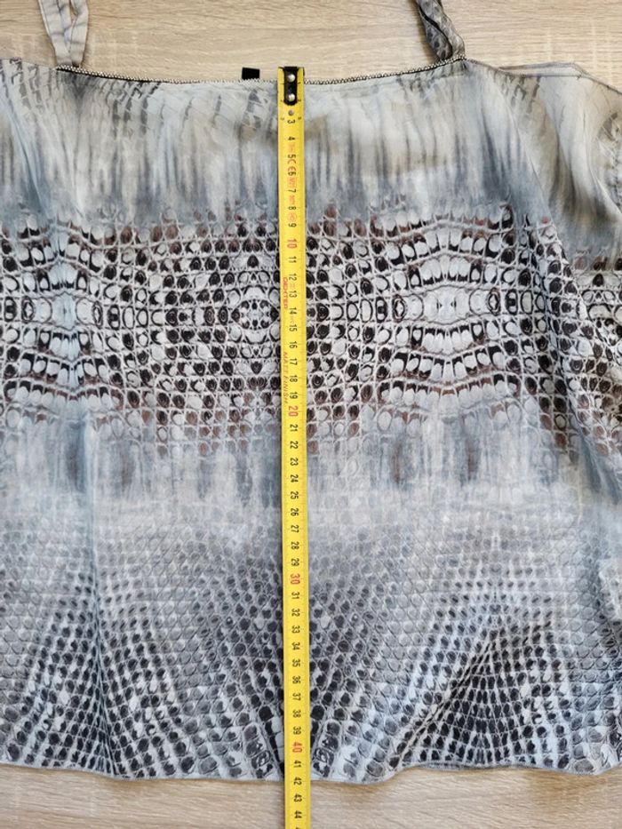 Débardeur motifs serpent gris et blanc M By Mosquitos Taille 40 - photo numéro 12