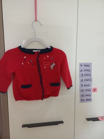 Gilet 12 mois minnie