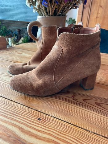 Bottines cuir naf naf marron
