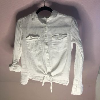 Chemise nouée blanche