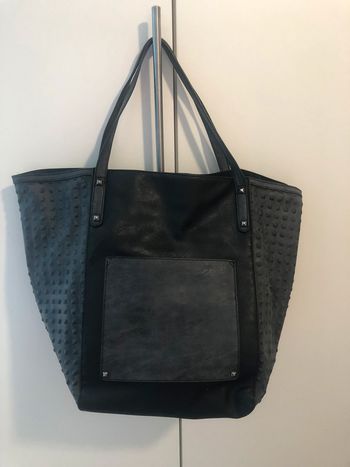 Grand sac gris et noir