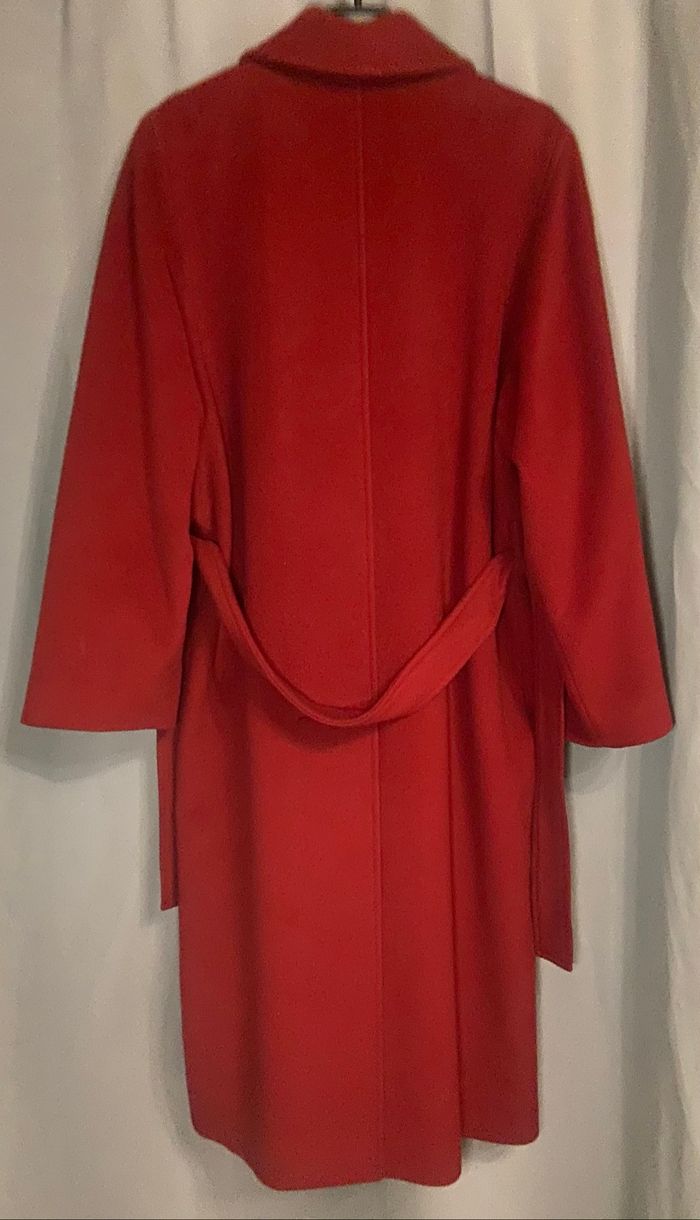 Manteau long »Fousk »rouge sombre - photo numéro 2