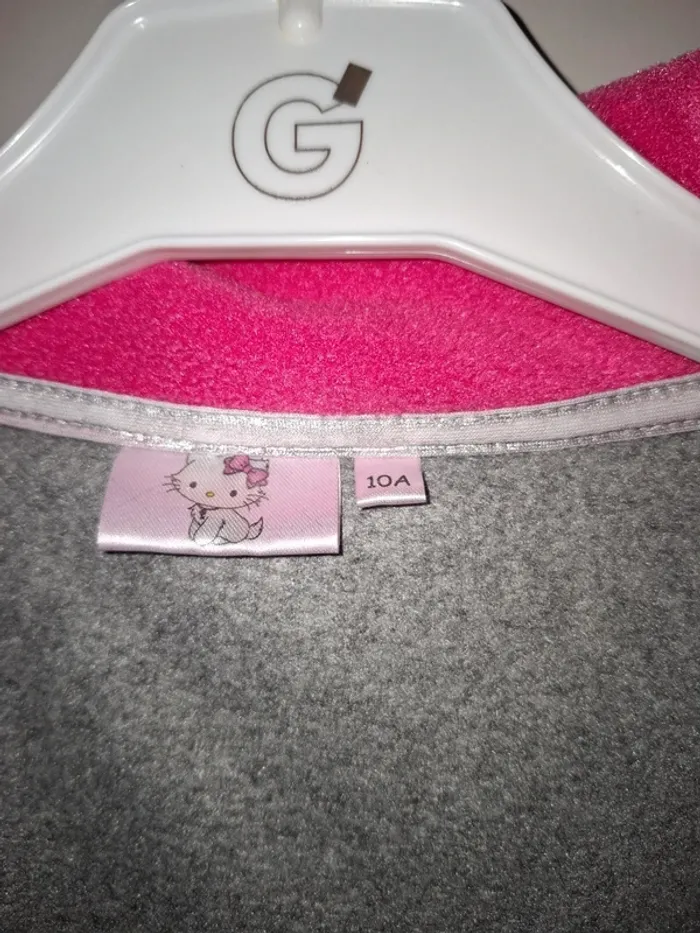 Gilet polaire gris Kitty 10 ans - photo numéro 6