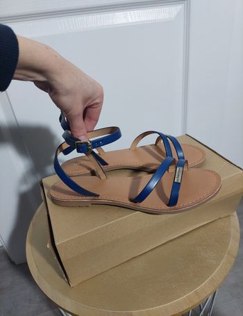 Superbes sandales bleu Les Tropéziennes P39 neuves
