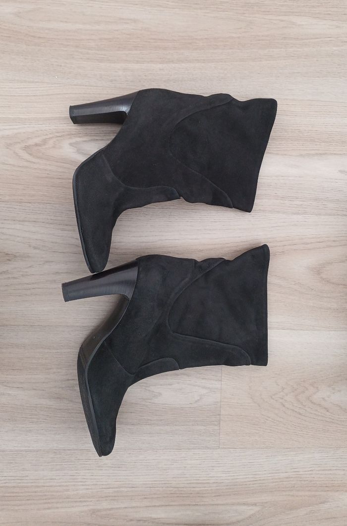 Bottines à talon en daim 39 - photo numéro 2