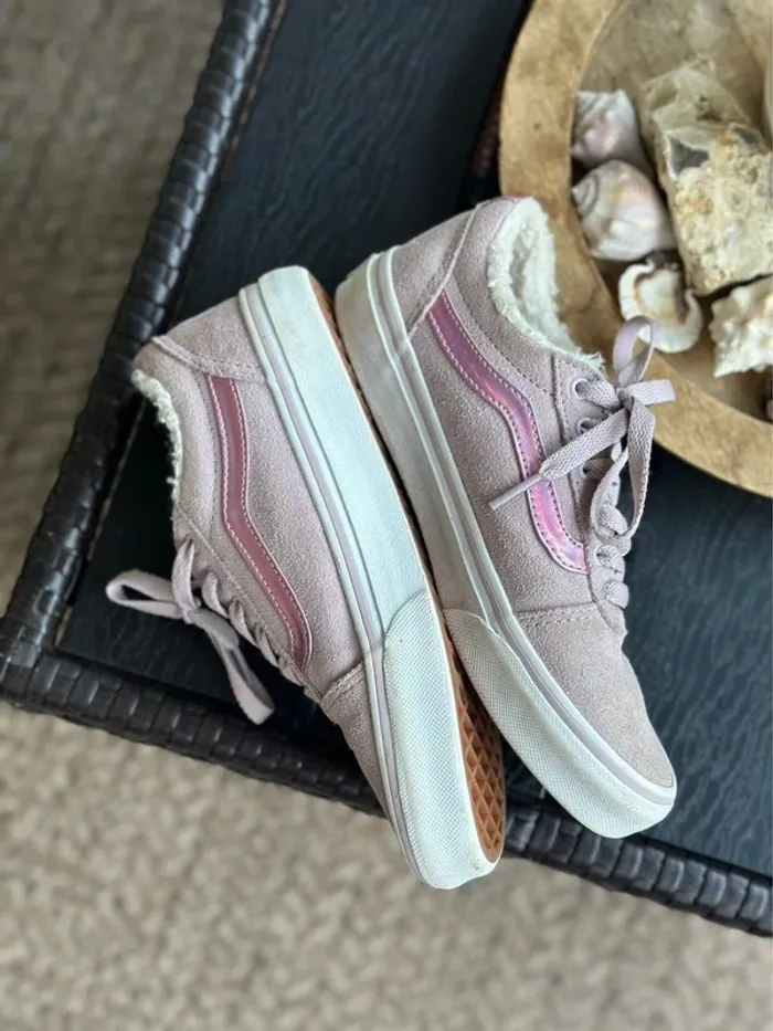 Baskets Vans rose velours fourrées – Pointure 34 - photo numéro 10