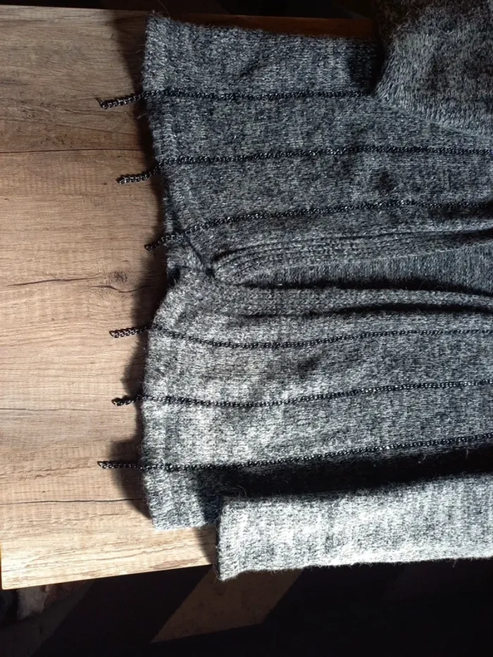 Gilet gris fantaisie T.U - photo numéro 6