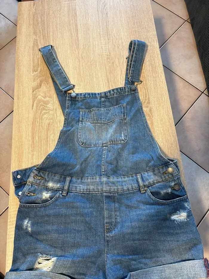 Combi-short en jean