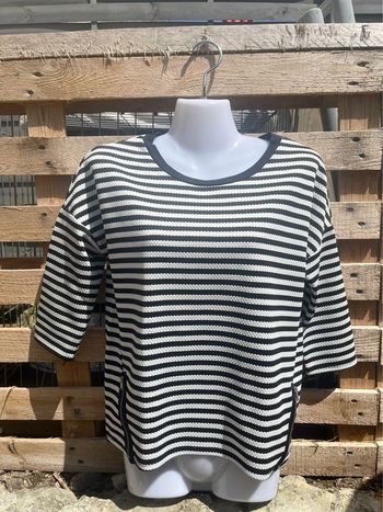 T-shirt rayé noir et blanc Pimkie Taille S