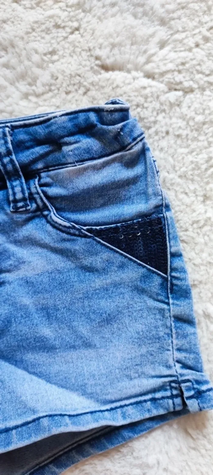 Short en jeans fille - photo numéro 3