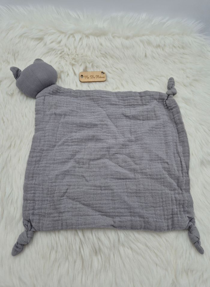 Doudou plat Lange Chat Tigre Zara Gris noir - photo numéro 3