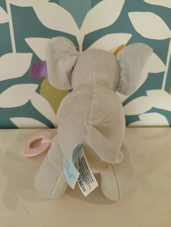 Peluche doudou éléphant églantine baby nat - photo numéro 5