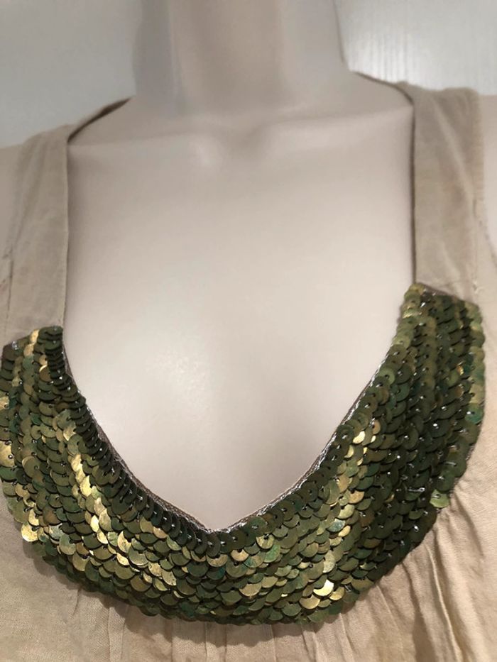 Top à sequins vert Sandro S - photo numéro 18