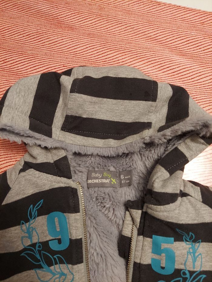 Sweat veste fourré 6mois orchestra - photo numéro 6