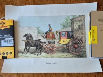 poster ou gravure voiture coupée
