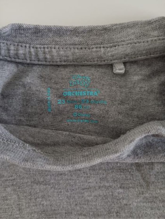 Teeshirt gris manches longues orchestra - photo numéro 3