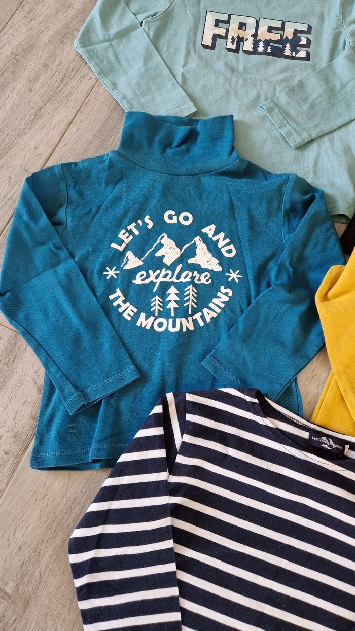 Lot de 5 tee shirt manches longues, taille 5 ans - photo numéro 5