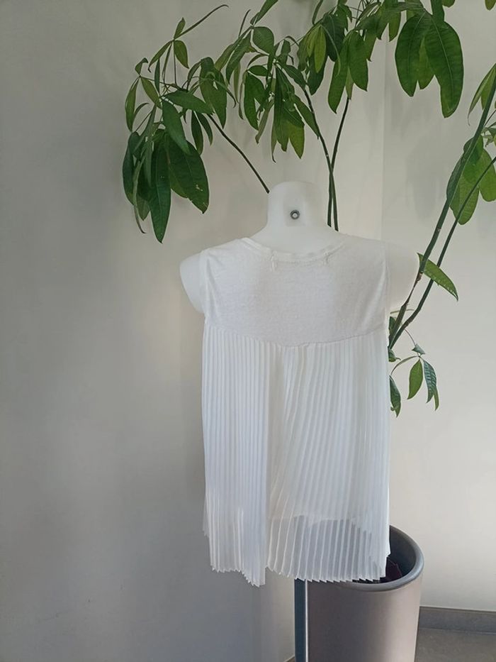 Blouse Zaraknit crème taille M - photo numéro 2