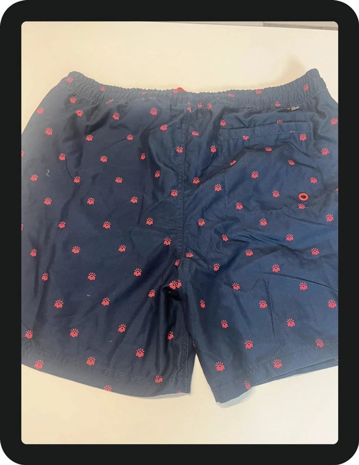 Short de bain bleu marine et rose avec des soleils Petrol Taille XXL - photo numéro 4