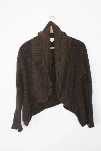 Gilet chocolat grand taille 1