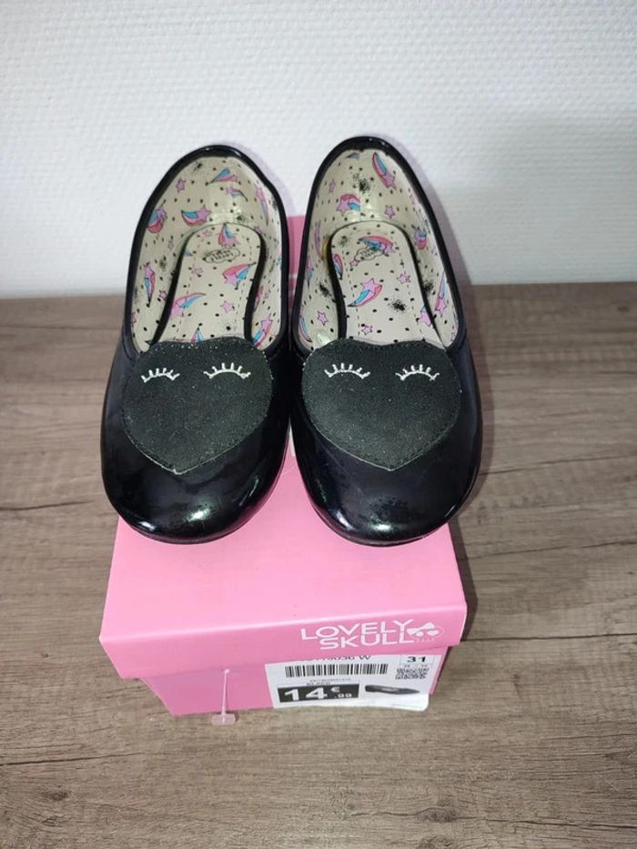Ballerines noires Lovely skull pointure 31 - photo numéro 6