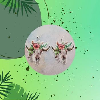 Boucle d'oreille buffle