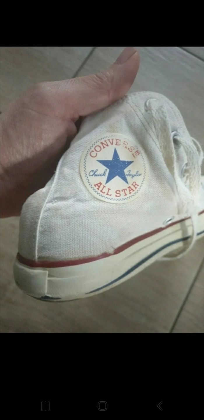 Baskets blanches converses all star 32 - photo numéro 6