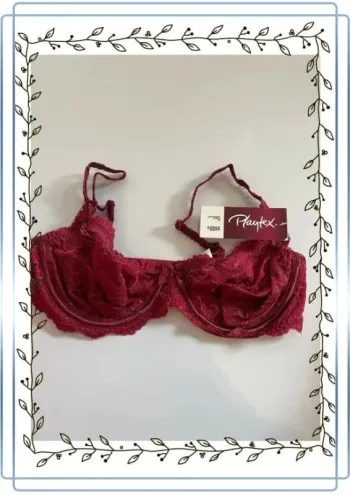 Soutien gorge bordeaux playtex , taille 85B, neuf