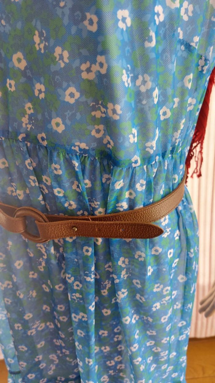Ceinture 1un2deux3trois marron en cuir  80cm - photo numéro 4
