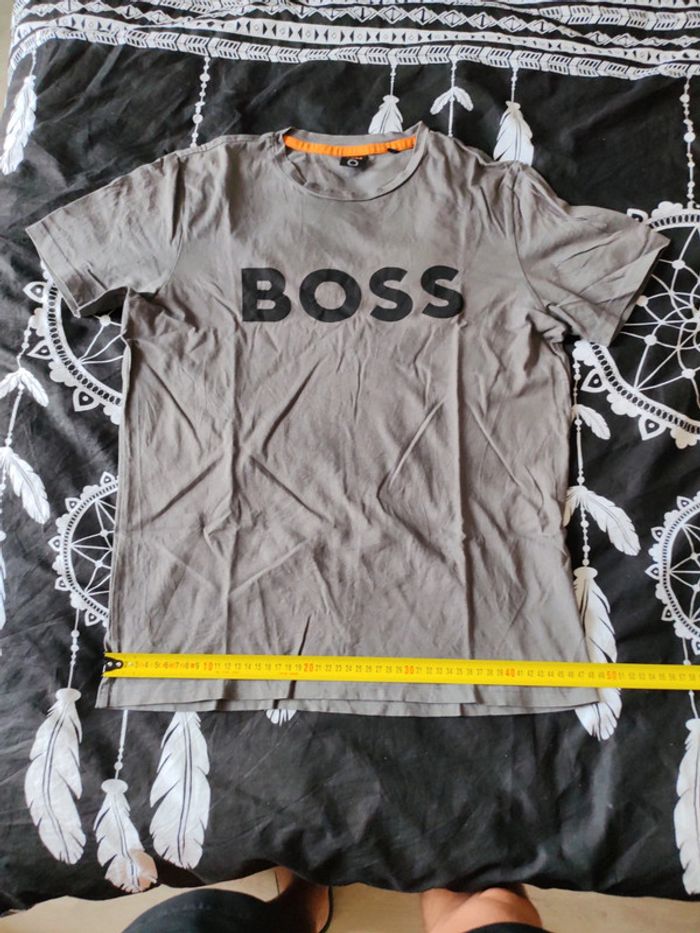 T-shirt boss gris - photo numéro 3