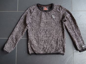 Pull / sweatshirt fille WE Fashion 11 / 12 ans motif zèbre
