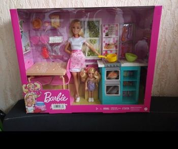 Barbie coffret 2 poupées et divers accessoires