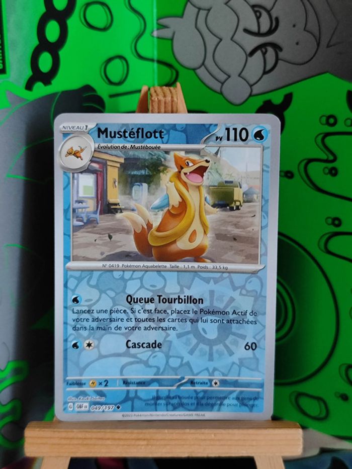 Mustéflott reverse 49/197 flammes obsidiennes