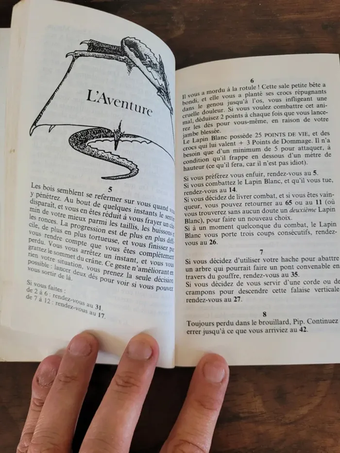 Vends livre dont vous êtes le héros l antre des dragons 1985 - photo numéro 4