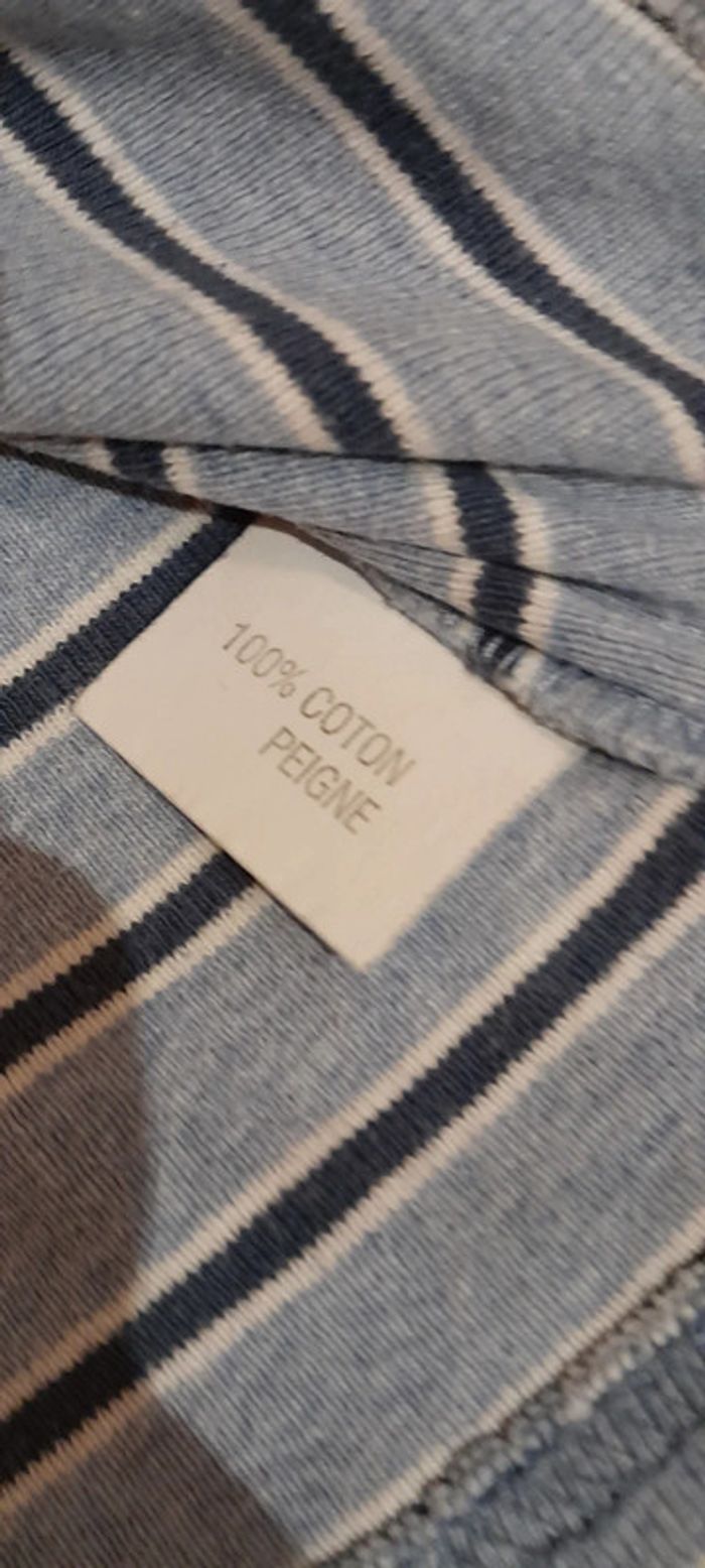 T shirt rayé 100% coton T 38/40 - photo numéro 5