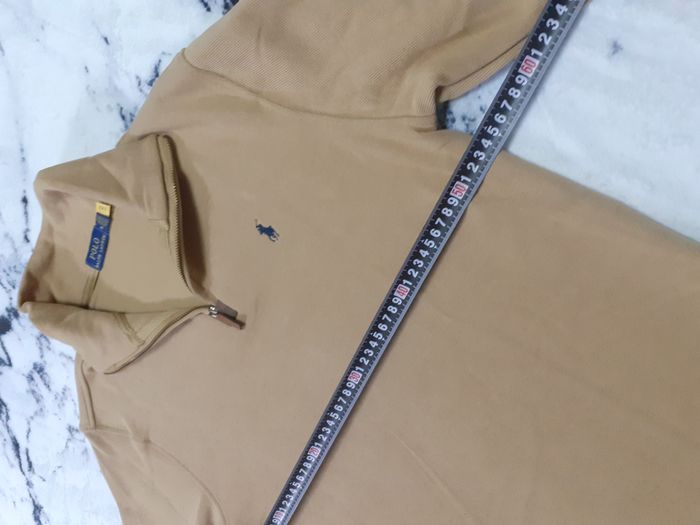 Pull half zip Ralph Lauren - Taille XL - Couleur marron logo brodé noir - Neuf - photo numéro 5