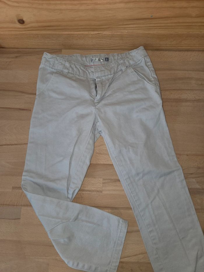 Pantalon type chino blanc taille 6 ans