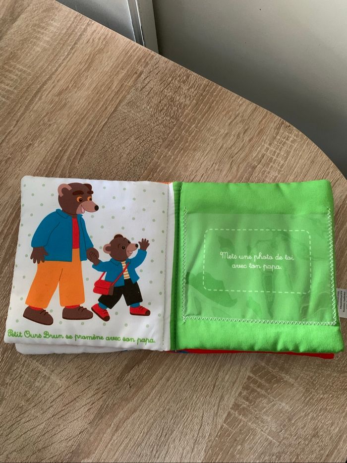 Mon premier album photo en tissu petit ours brun - photo numéro 5