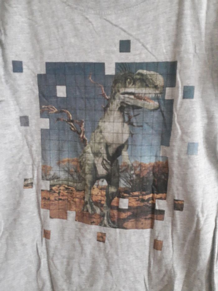 T shirt NKY motif dinosaure - photo numéro 2